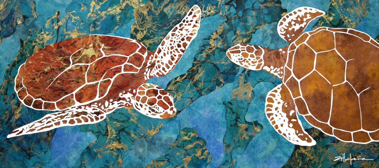 "DANCING TURTLES OF THE DEEP"