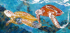 "COME ALONG WITH ME" Ocean art by Fine Artist Marcy Ann Villafana